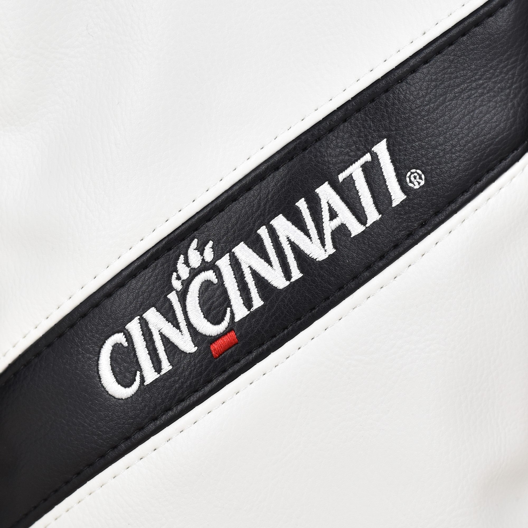 University of Cincinnati Bearcats Heritage College Wood Covers (White/Black)