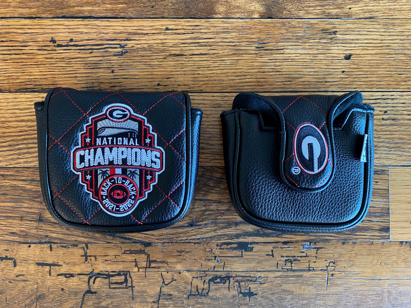 2022 BACK-TO-BACK NATIONAL CHAMPIONS GEORGIA BULLDOGS SPIDER MALLET PUTTER COVER