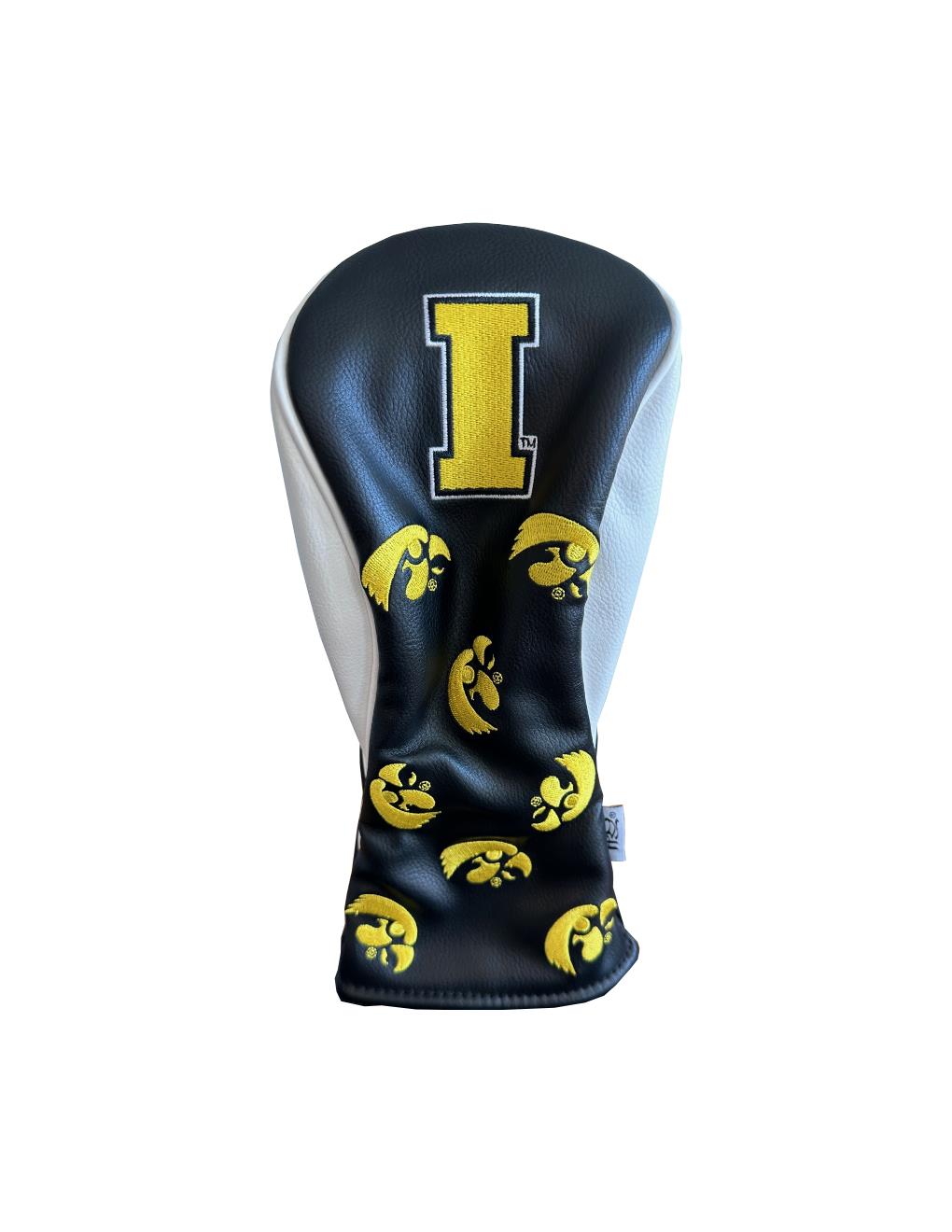 University of Iowa Hawkeye's Studio Wood Covers (Black/White)