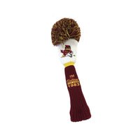 Iowa State University "Vintage" POM Wood Cover (White/Burgundy)