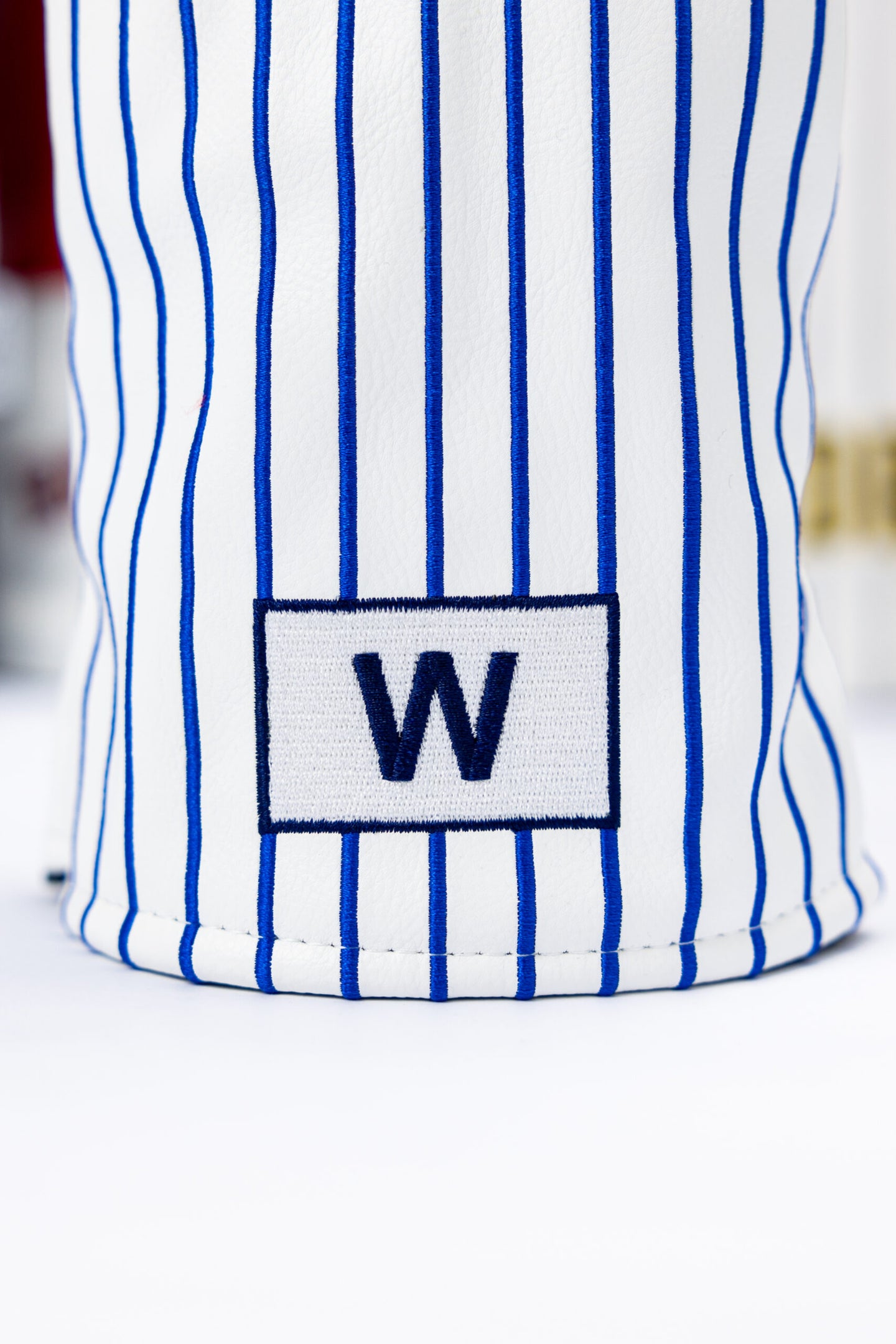 Chicago Cubs Headcovers (White/Blue Pinstripe)