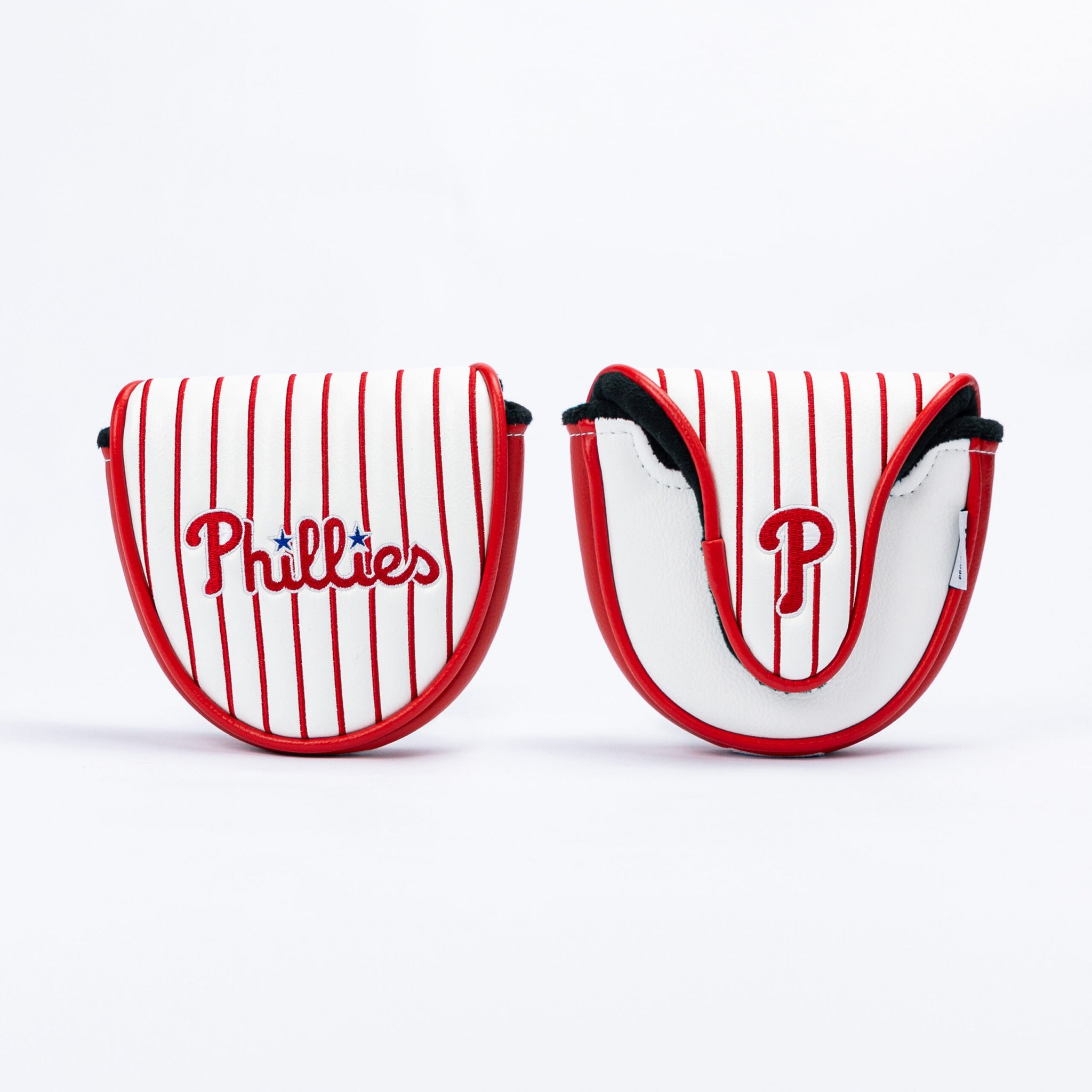 Philadelphia Phillies Mallet Putter Cover (White/Red Pinstripe)