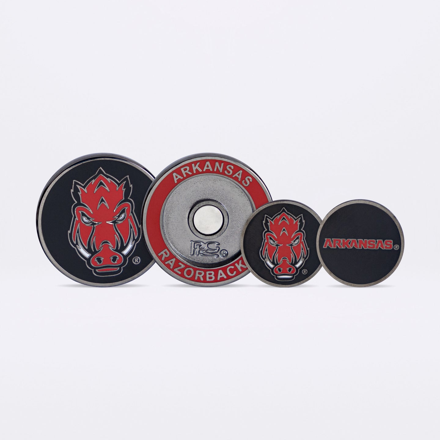 University of Arkansas Duo Ball Markers (Black or White)
