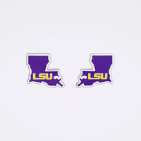LSU Tigers Custom State Shaped Ball Marker (Purple or Yellow)