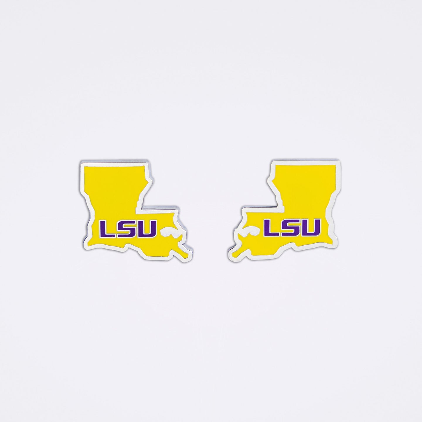 LSU Tigers Custom State Shaped Ball Marker (Purple or Yellow)