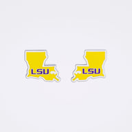 LSU Tigers Custom State Shaped Ball Marker (Purple or Yellow)