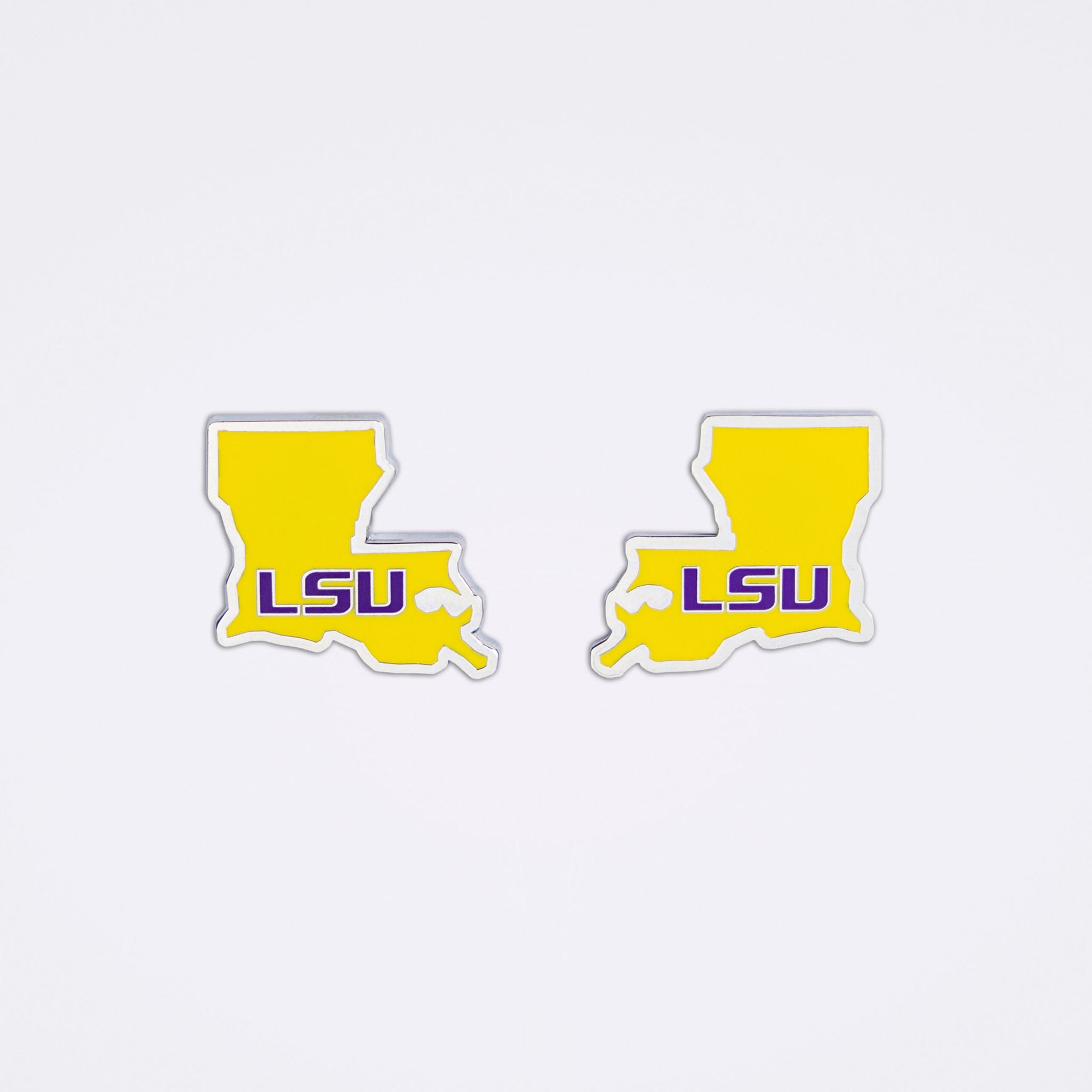 LSU Tigers Custom State Shaped Ball Marker (Purple or Yellow)