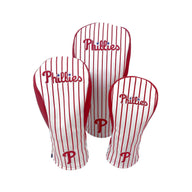 Philadelphia Phillies Headcovers (White/Red Pinstripe)