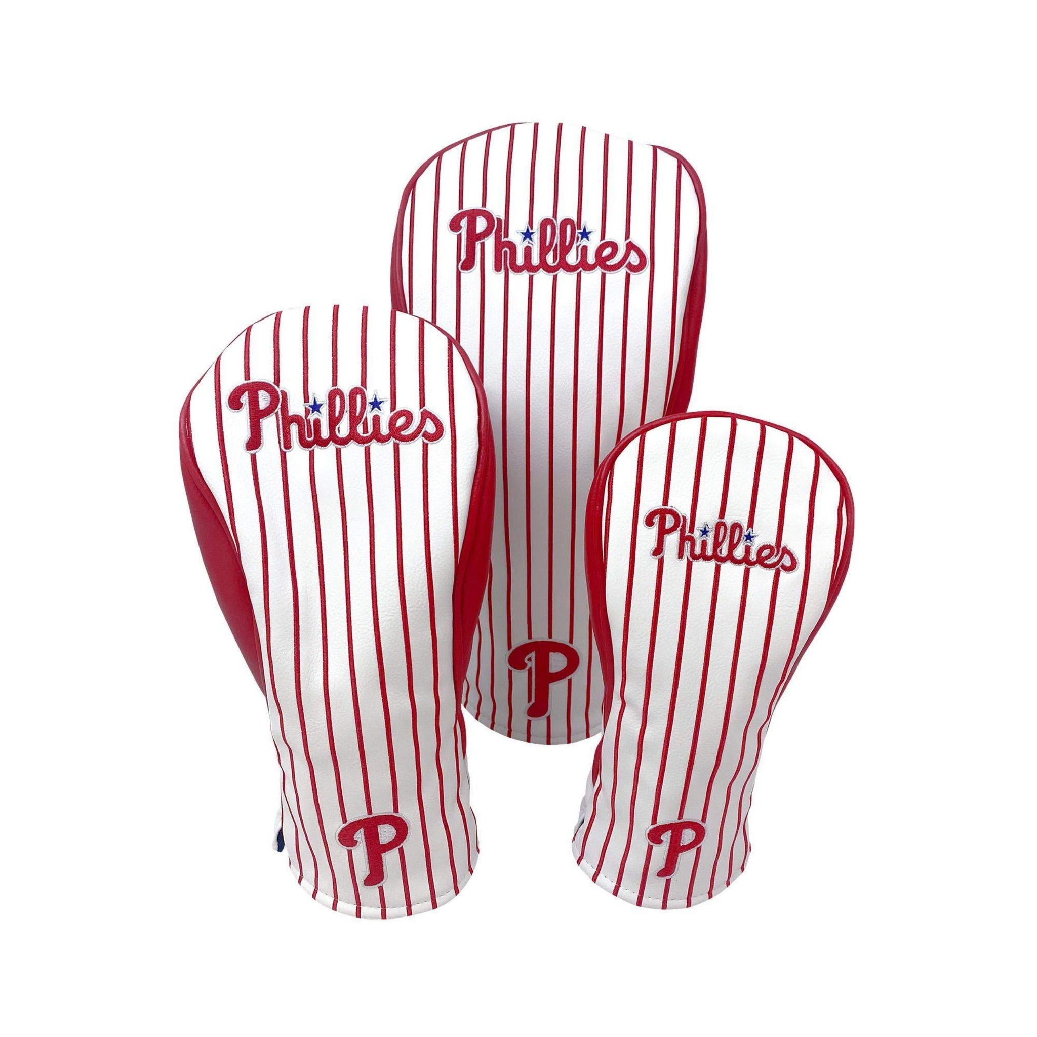 Philadelphia Phillies Headcovers (White/Red Pinstripe)