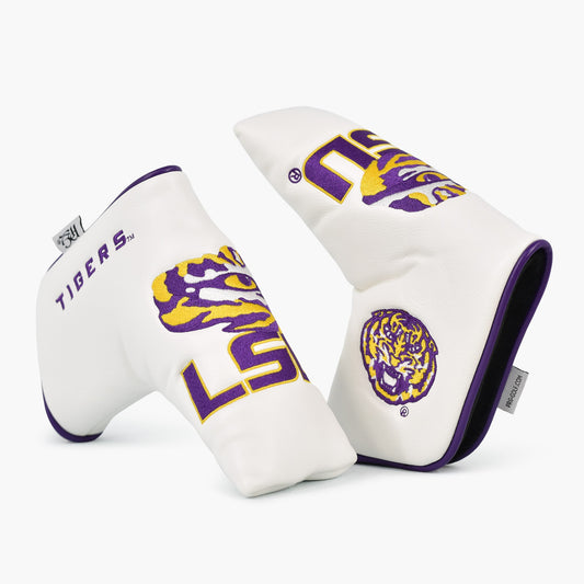 LSU Tigers Studio Blade Putter Cover (White)