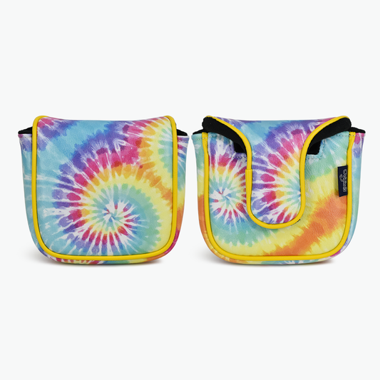 Retro Tie-Dye Spider Mallet Putter Cover