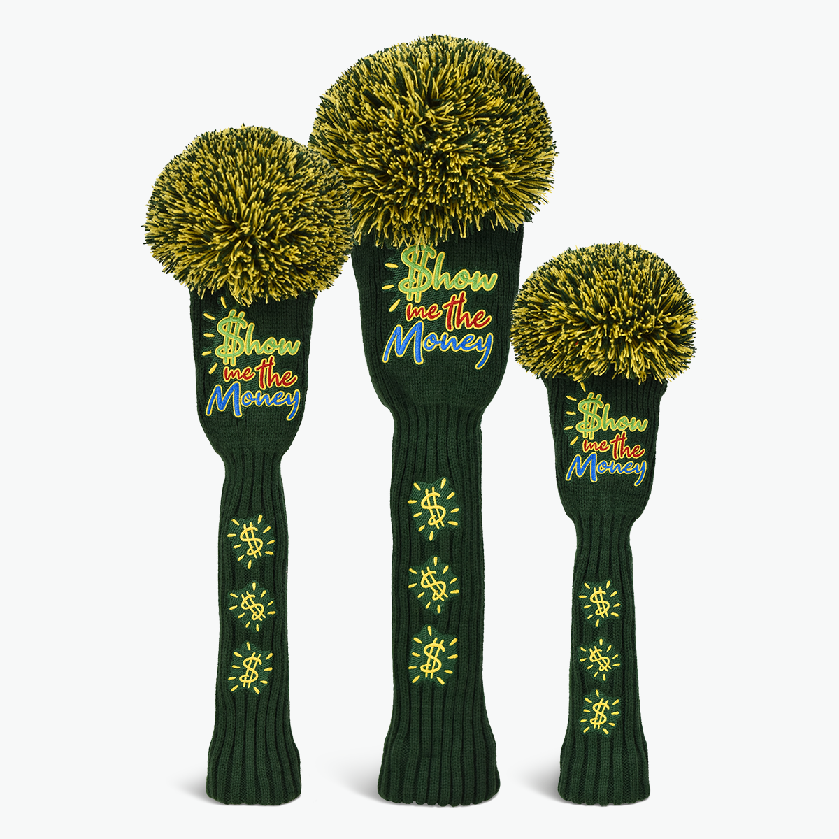 Show Me The Money (Dough) Pom Pom Wood Covers