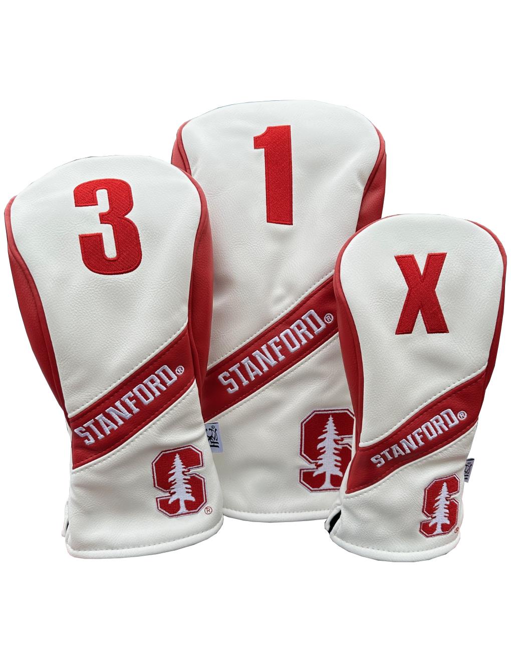 Stanford University Heritage College Wood Covers (White/Red)
