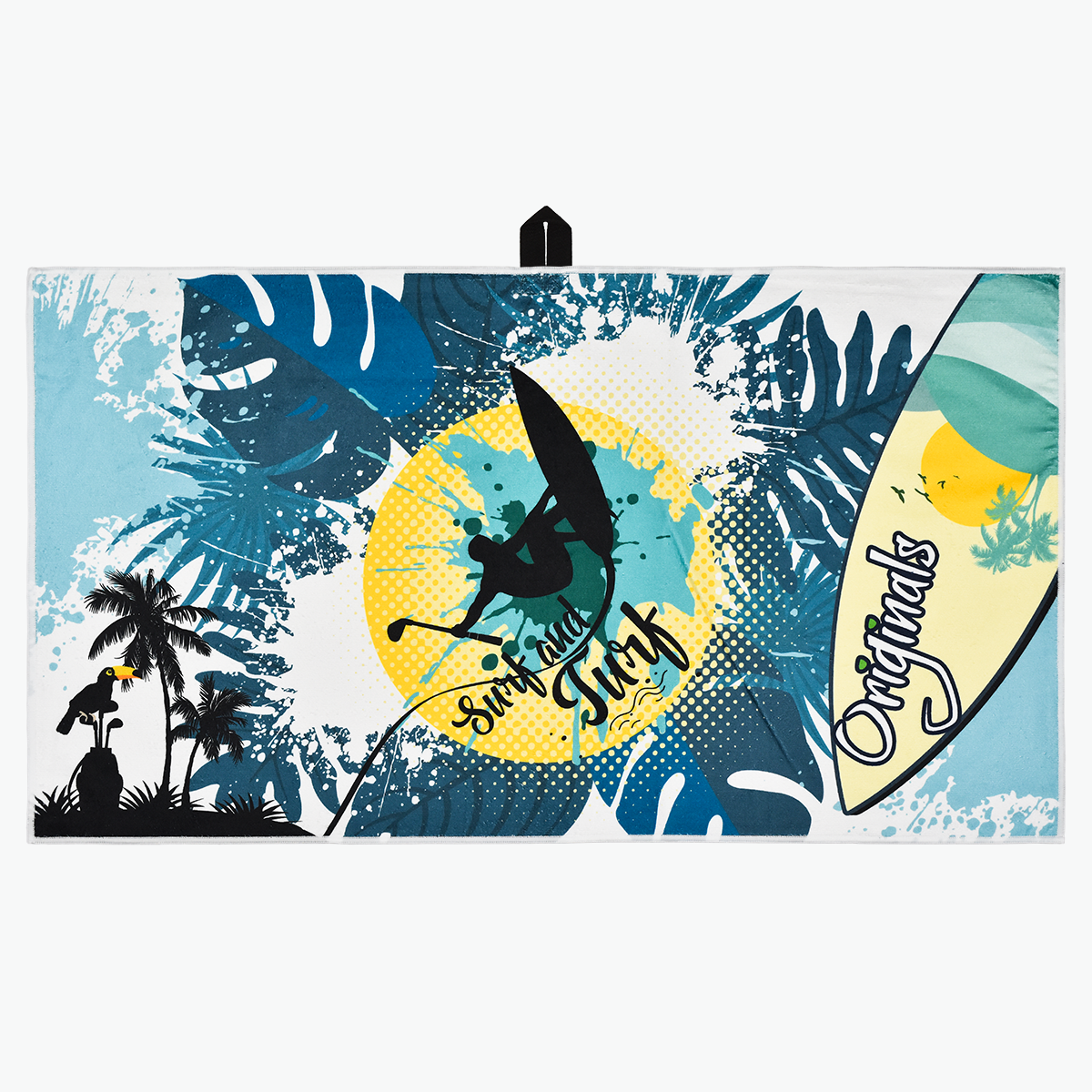 PRG Originals Surf & Turf Aqua-Lock Sublimated Caddy Towel
