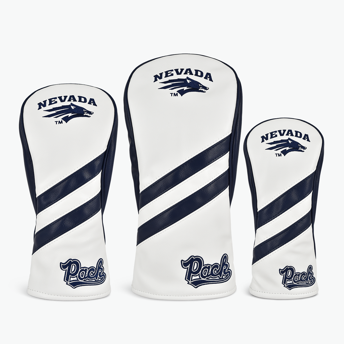 University of Nevada, Reno Wolfpack Heritage Track Headcovers (White/Navy)