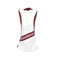 University of Arkansas Razorbacks Headcovers (White) | NCAA Licensed