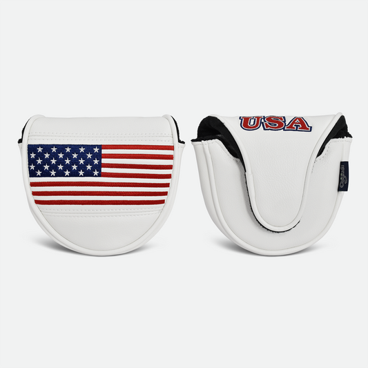 Patriot Mallet Putter Cover (White)
