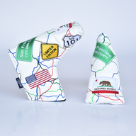 Route 66 Blade Putter Cover (White)