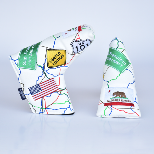 Route 66 Blade Putter Cover (White)