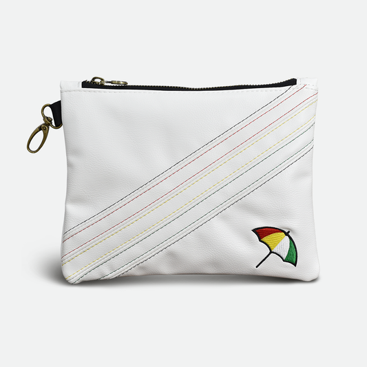 Arnold Palmer Track Premium Zip Tote Bag (White)