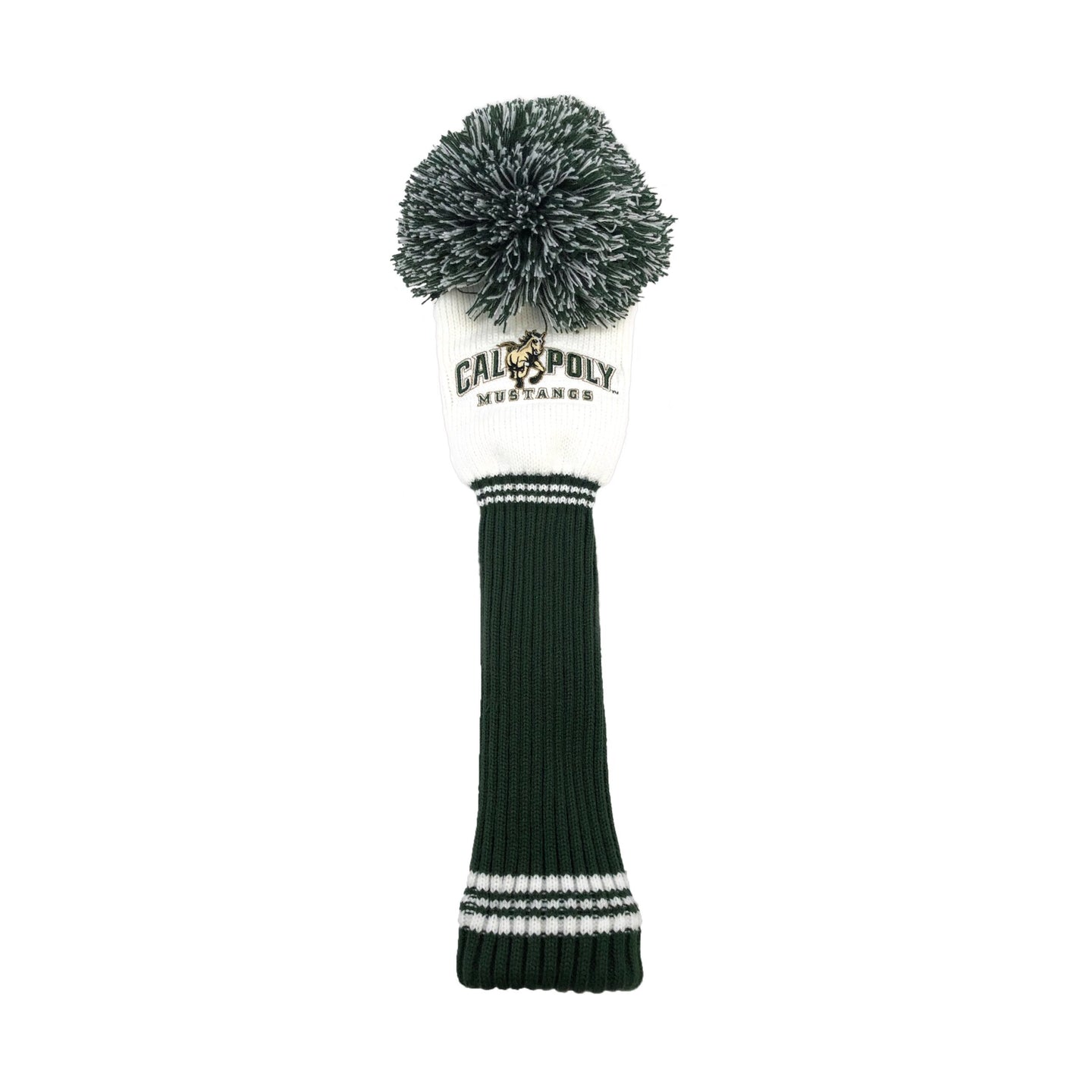 Cal Poly Mustangs POM Wood Cover (White/Green)