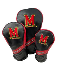 Maryland Terrapins College Wood Covers (Black/Red)