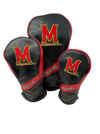 Maryland Terrapins College Wood Covers (Black/Red)