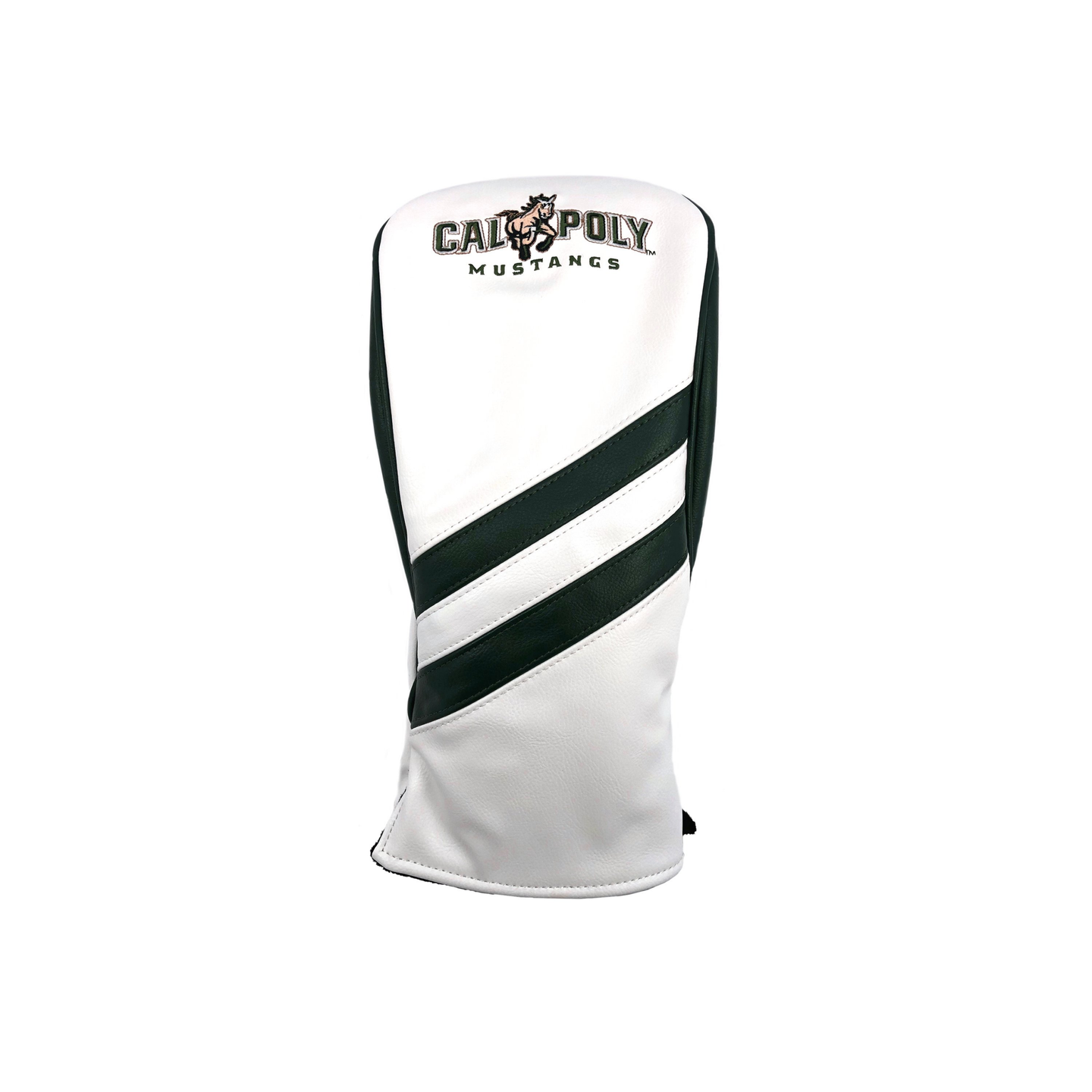 Cal Poly Mustangs Heritage Track Wood Covers (White/Green)