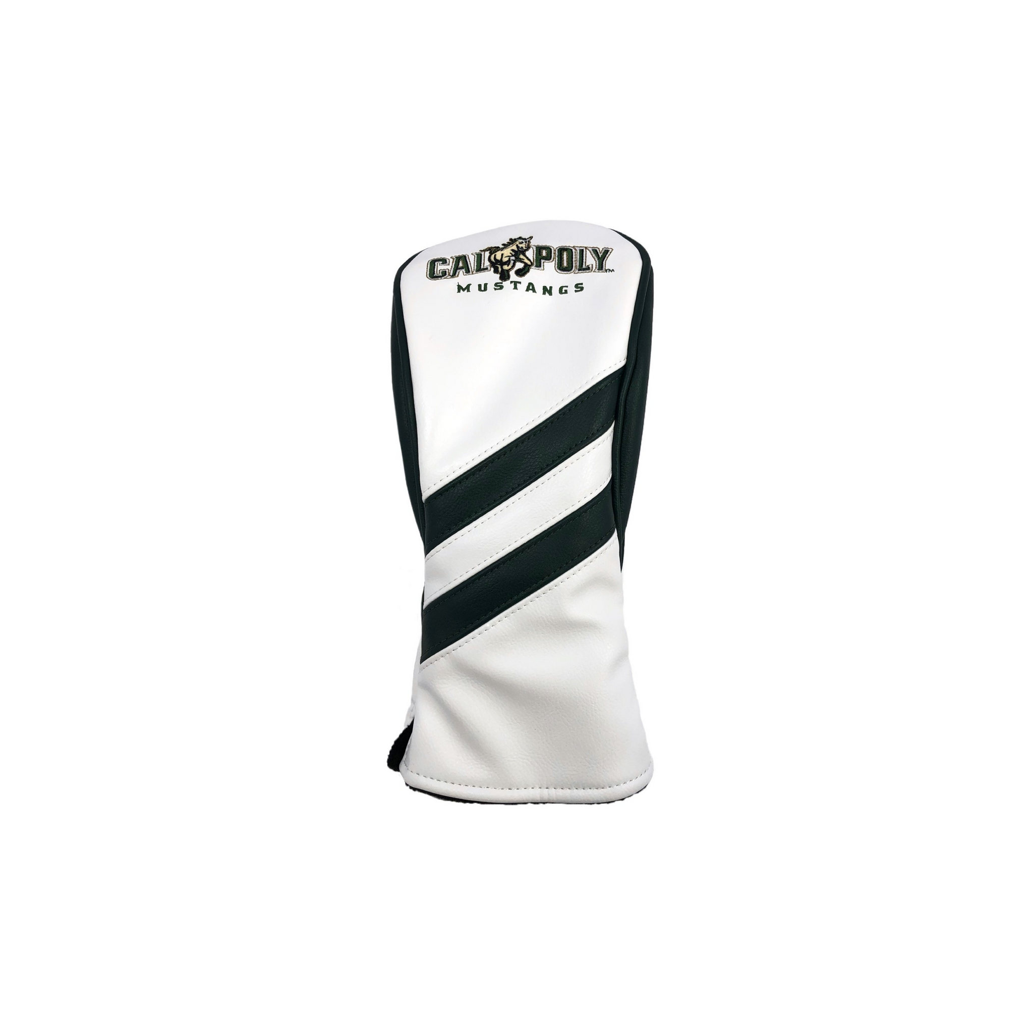 Cal Poly Mustangs Heritage Track Wood Covers (White/Green)