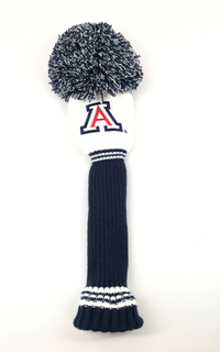 Arizona Wildcats POM Headcovers (White/Navy) | NCAA Licensed