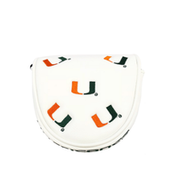 University of Miami Hurricanes Mallet Putter Cover (White)