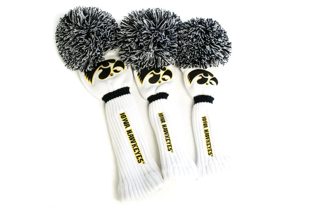 Iowa Hawkeyes Pom Headcovers | NCAA Licensed