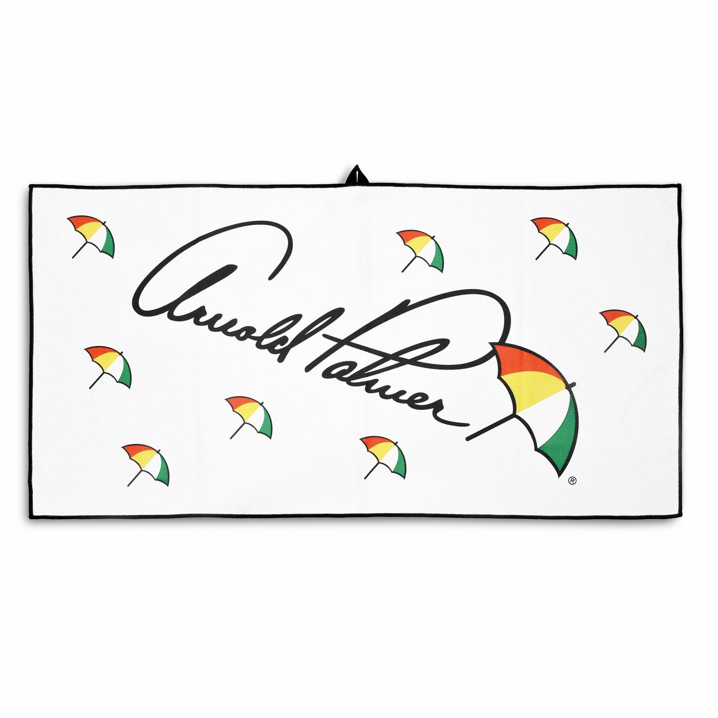 Arnold Palmer Aqua-Lock Sublimated Caddy Towel (White)