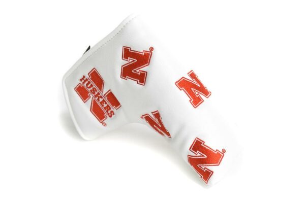 University of Nebraska Dancing Blade Putter Cover w/ Ball Mark (Red or White) - Image 3