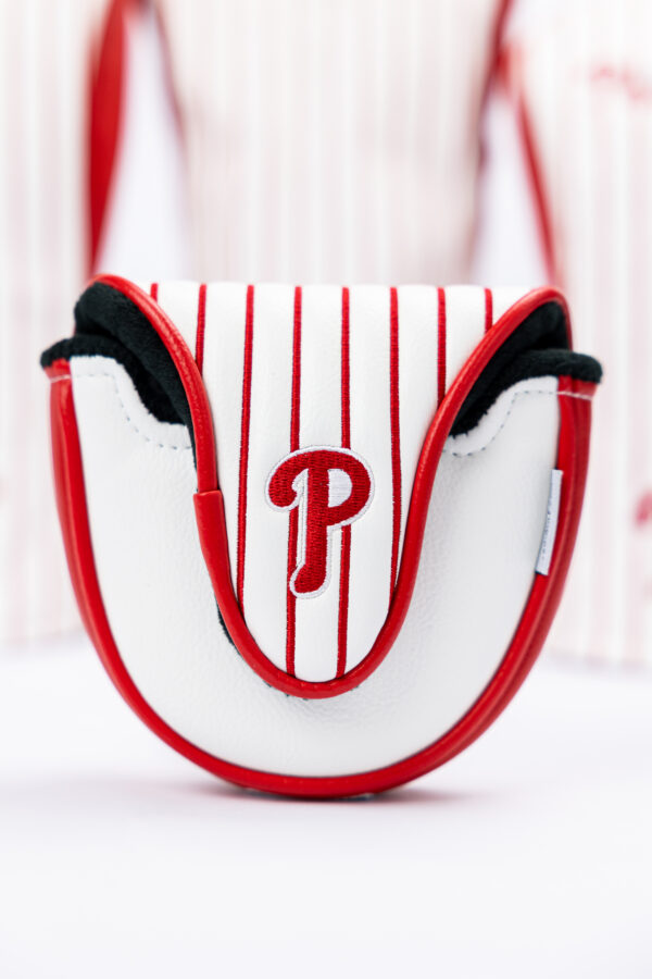 Philadelphia Phillies Mallet Putter Cover (White/Red Pinstripe) - Image 3