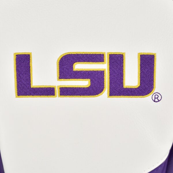 LSU Tigers Track Wood Covers (White/Purple) - Image 2