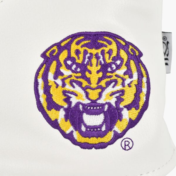 LSU Tigers Track Wood Covers (White/Purple) - Image 3