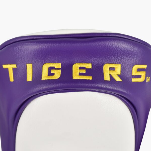 LSU Tigers Track Wood Covers (White/Purple) - Image 4