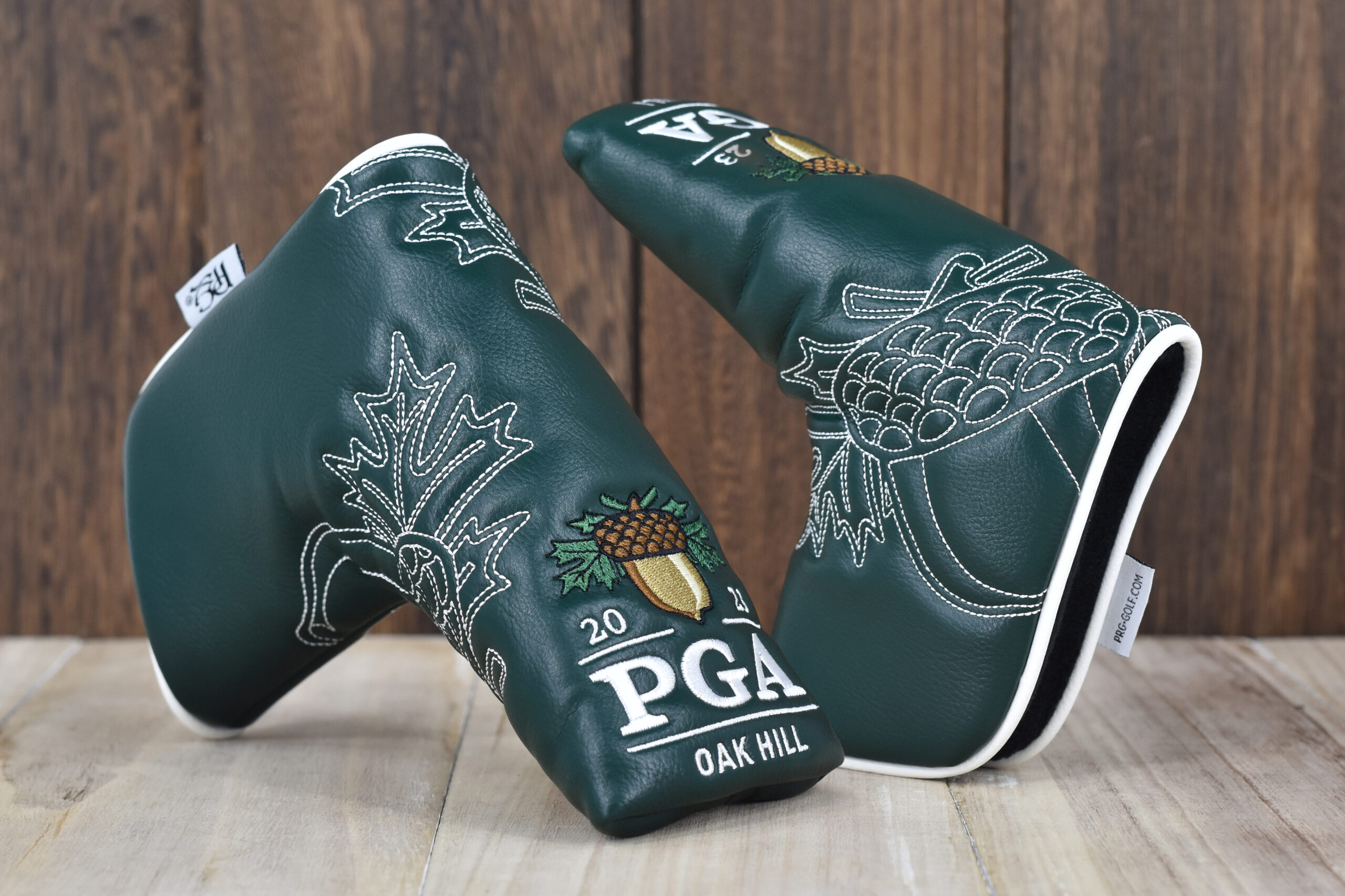 2023 PGA Championship Oak Hill Studio Ghost Stitch Blade Putter Cover  (Green/White)