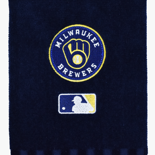 Milwaukee Brewers Cross Tri-Fold Towel (Navy) - Image 2