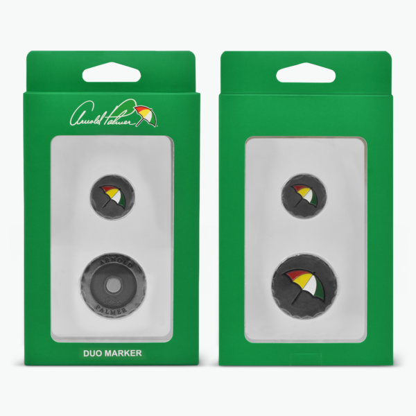2025 Arnold Palmer Antique Silver Chiseled Duo Marker - Image 2